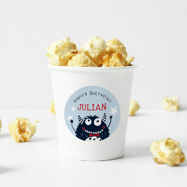 Pegatina Redonda Cielo | Nacimiento de los niños con un pequeño mon