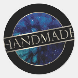 Pegatina Redonda Cielo nocturno de pegatinas hechos a mano