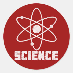 Pegatina Redonda Ciencia