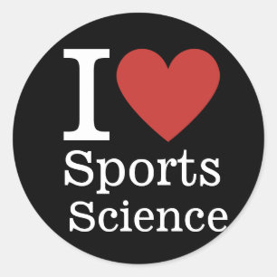 Pegatina Redonda ❤️ Ciencia Deportiva para Estudiantes/PERSONALIZAD