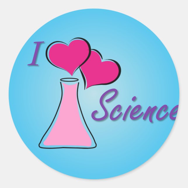 Pegatina Redonda Ciencia LV (Anverso)