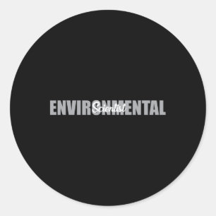 Pegatina Redonda Científico ambiental Típico Ecosistema Clima