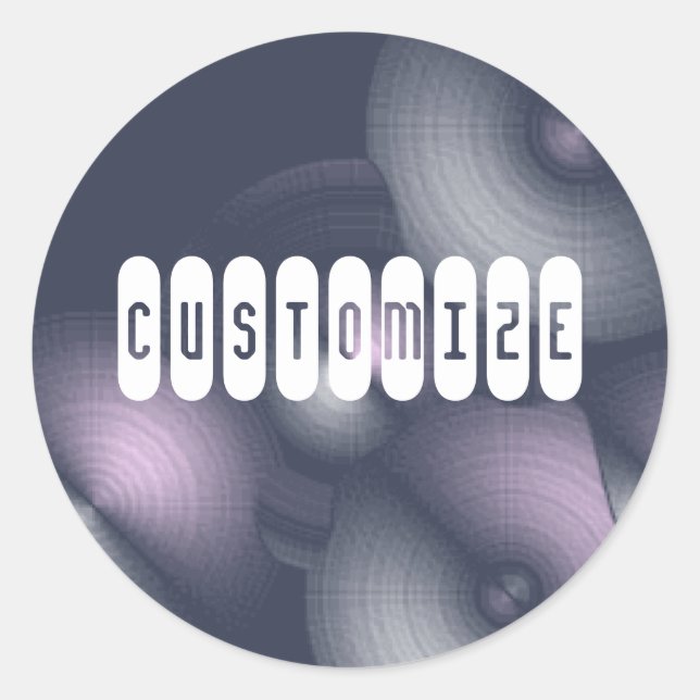 Pegatina Redonda Cimbalismo I - Plantilla (Anverso)