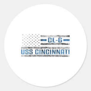 Pegatina Redonda Cincinnati, el ejército de los Estados Unidos