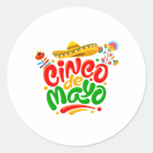 PEGATINA REDONDA CINCO DE MAYO 2023