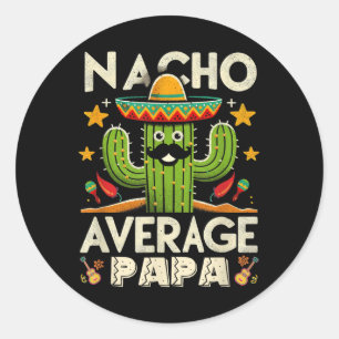 Pegatina Redonda Cinco De Mayo Camisetas De Concordancia Nacho Prom