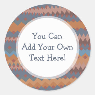 Pegatina Redonda Cinco de Mayo Colores Mexicanos ZigZag Suroeste