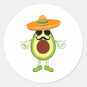 Pegatina Redonda Cinco De Mayo Fiesta Tee Funny Cinco De Mayo Musta