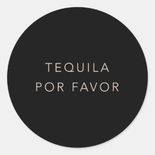 Pegatina Redonda Cinco De Mayo T Shirt Tequila Por Favor