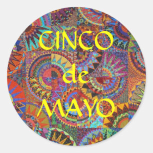 Pegatina Redonda CincoDeMayo
