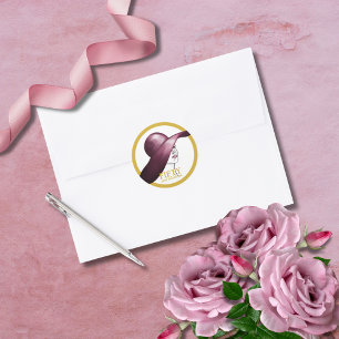 Pegatina Redonda Cincuenta y Fabuloso Personalizado