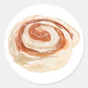 Pegatina Redonda Cinnamon Roll