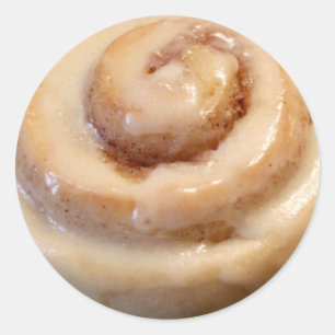 Pegatina Redonda Cinnamon Roll Bliss