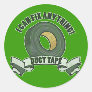 Pegatina Redonda Cinta aislante, puedo fijar cualquier cosa