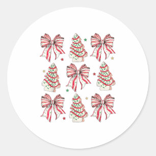 Pegatina Redonda Cinta Coqueta Navidad Debbie Becky Jen Amante de l