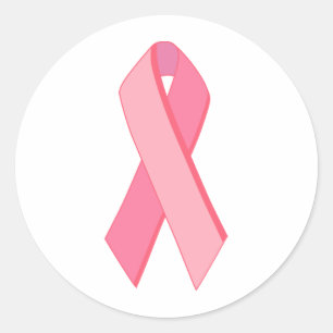 Pegatina Redonda Cinta de cáncer de mama Diseño original!
