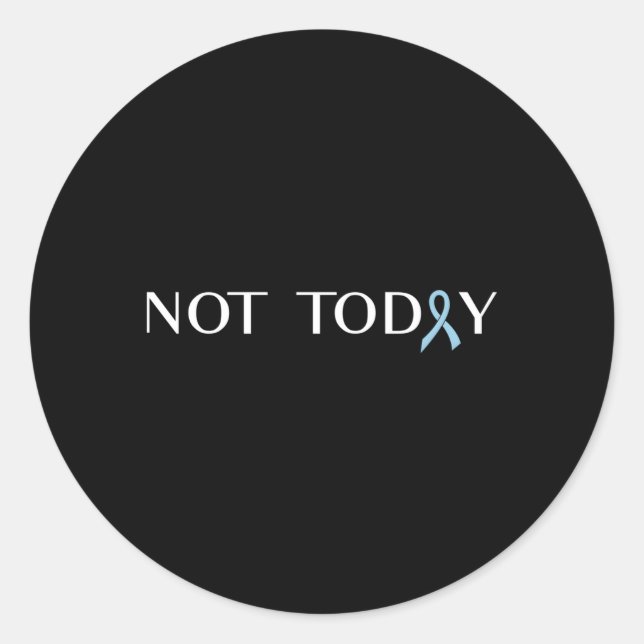 Pegatina Redonda Cinta de lucha contra el cáncer de próstata (Anverso)