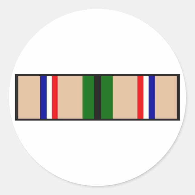 Pegatina Redonda Cinta de tormenta del desierto (Anverso)