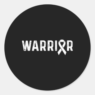 Pegatina Redonda Cinta guerrera 1 Naranja de sensibilización de crp