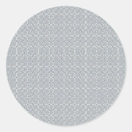 Pegatina Redonda Circular sticker with a detailed geometric pattern