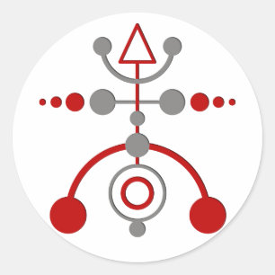 Pegatina Redonda círculo de cultivo V