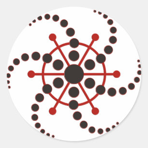 Pegatina Redonda círculo de cultivo VII