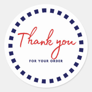 Pegatina Redonda Círculo de Gratitud Sutil Gracias Etiquetas