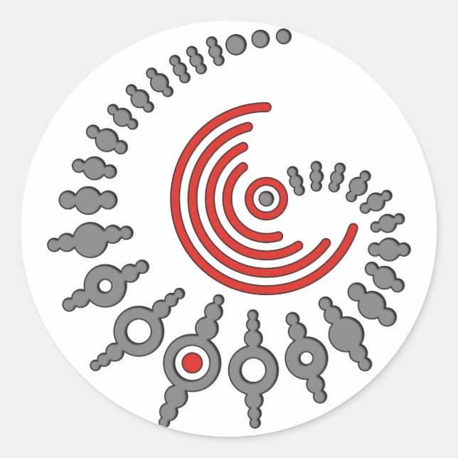 Pegatina Redonda círculo de recorte I (Anverso)