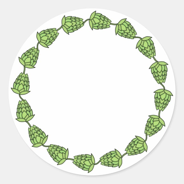 Pegatina Redonda Círculo de salto (Anverso)