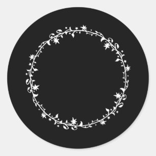 Pegatina Redonda Círculo decorativo del COLOR DE ENCARGO usted