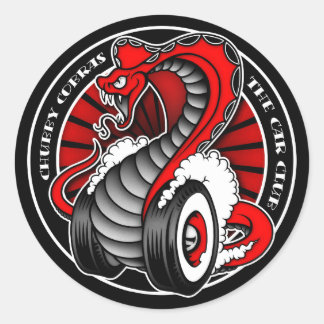 Pegatina Redonda Círculo rojo 3"