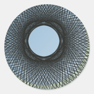 Pegatina Redonda círculo se mezcla en armonía con arte abstracto ne