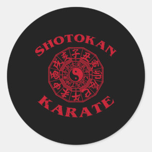 Pegatina Redonda Círculo Zodíaco de Karate Shotokan