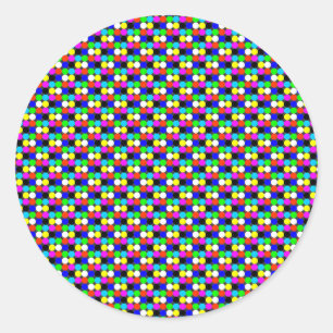 Pegatina Redonda círculos de color como