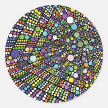 Círculos geométricos coloridos