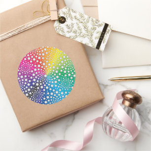 Pegatina Redonda Círculos Mandala 2