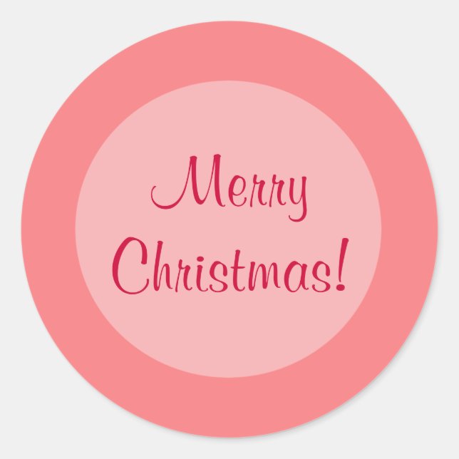 Pegatina Redonda Círculos rojos (Anverso)