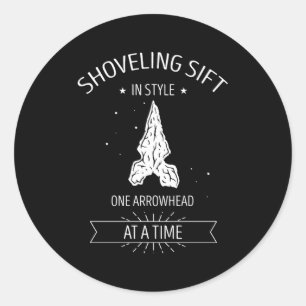 Pegatina Redonda Cita De Arrowhead Hunter Para Ifact De Arrowhead