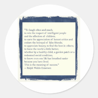 Pegatina Redonda Cita de Emerson