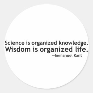 Pegatina Redonda Cita de Immanuel Kant