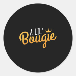 Pegatina Redonda Cita de Lil Bougie Humor