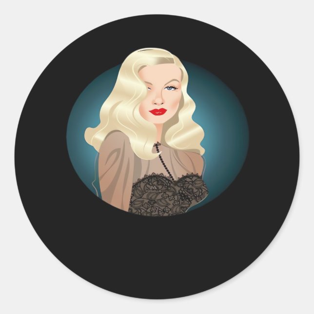 Pegatina Redonda Cita de Peekaboo Spooky (Anverso)