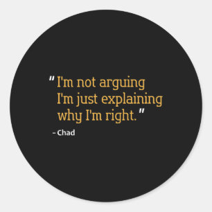 Pegatina Redonda Cita de regalo Divertido Cumpleaños Idea de nombre