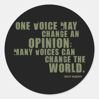 Pegatina Redonda Cita de Sally McLean
