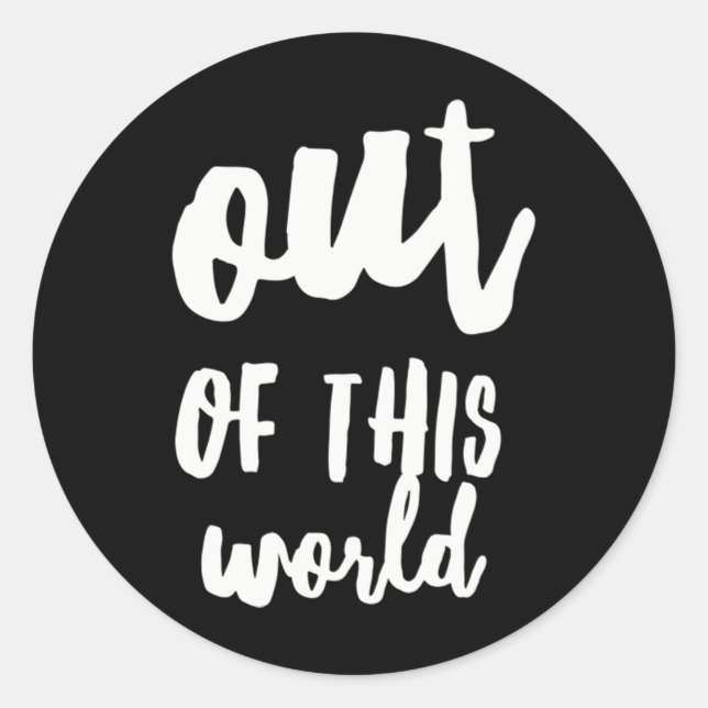 Pegatina Redonda Cita del Chiste Meme Mundial (Anverso)