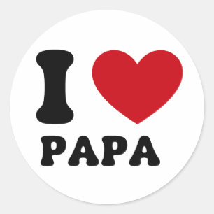 Pegatina Redonda Cita del Día del Padre