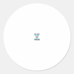 Pegatina Redonda Cita divertida de Pitbull Grabado vintage Diseño d
