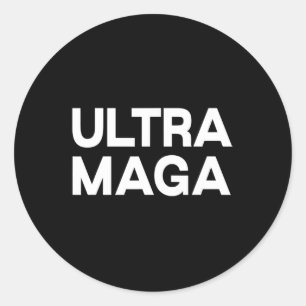 Pegatina Redonda Cita divertida de Ultra Maga