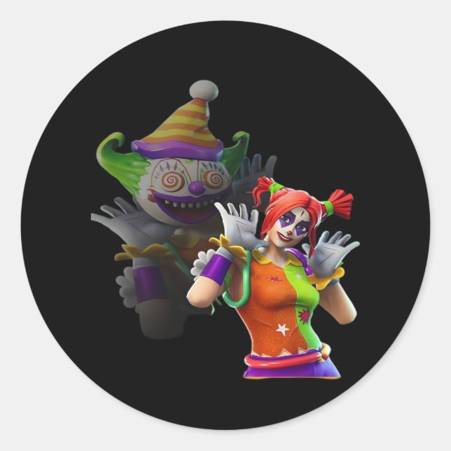 Pegatina Redonda Cita divertida esencial de Peekaboo (Anverso)