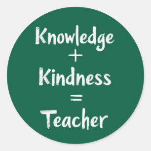 Pegatina Redonda Cita matemática del profesor - mejor regalo para l